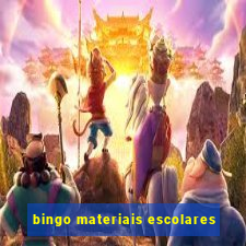 bingo materiais escolares